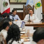 Gobernador Joaquín Díaz Mena se reúne con oficial de ONU-DH en México